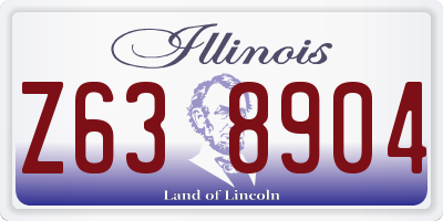 IL license plate Z638904