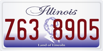 IL license plate Z638905