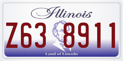 IL license plate Z638911