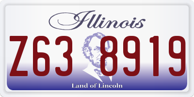 IL license plate Z638919