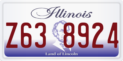 IL license plate Z638924