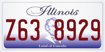 IL license plate Z638929