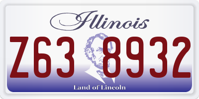 IL license plate Z638932