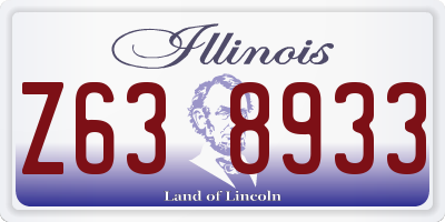 IL license plate Z638933
