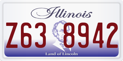 IL license plate Z638942