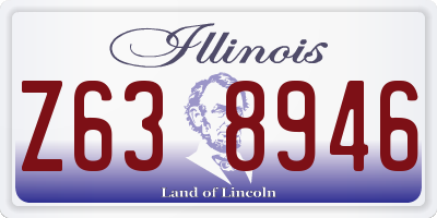 IL license plate Z638946