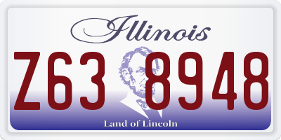 IL license plate Z638948