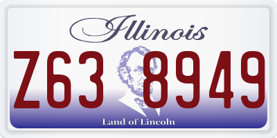 IL license plate Z638949
