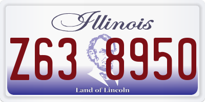IL license plate Z638950
