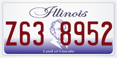 IL license plate Z638952