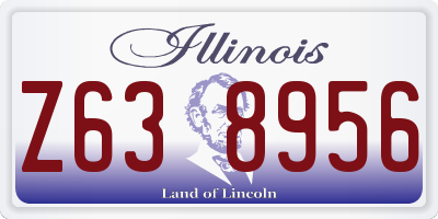IL license plate Z638956