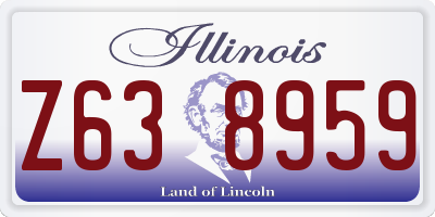 IL license plate Z638959