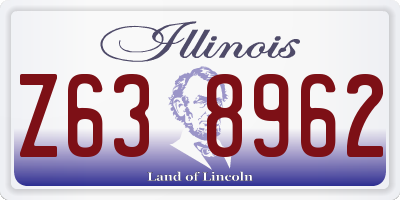 IL license plate Z638962