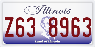 IL license plate Z638963