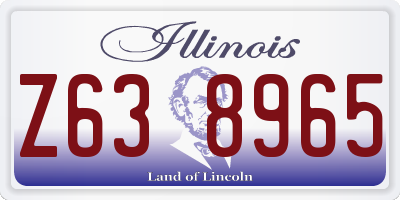 IL license plate Z638965