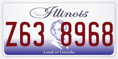 IL license plate Z638968