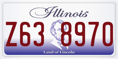 IL license plate Z638970