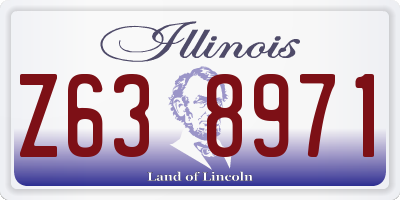 IL license plate Z638971