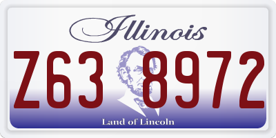 IL license plate Z638972