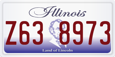 IL license plate Z638973