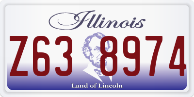 IL license plate Z638974