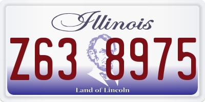 IL license plate Z638975