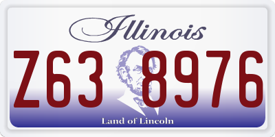 IL license plate Z638976