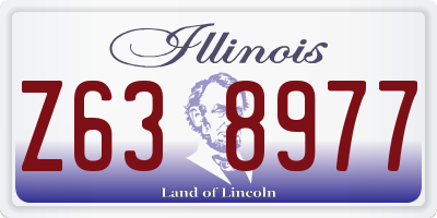 IL license plate Z638977