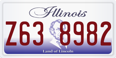 IL license plate Z638982