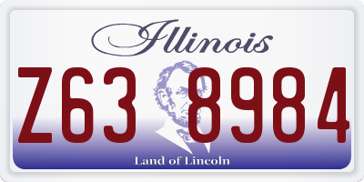 IL license plate Z638984