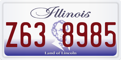 IL license plate Z638985
