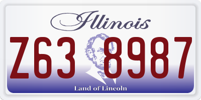 IL license plate Z638987
