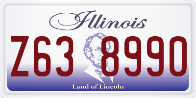 IL license plate Z638990