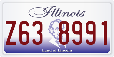 IL license plate Z638991
