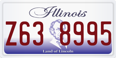 IL license plate Z638995