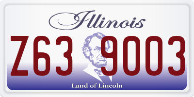 IL license plate Z639003