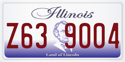 IL license plate Z639004