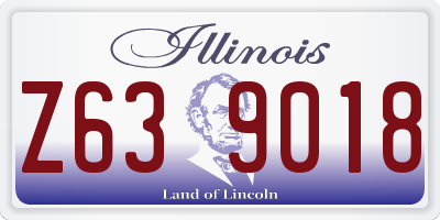 IL license plate Z639018