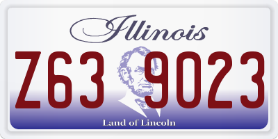 IL license plate Z639023