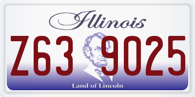 IL license plate Z639025