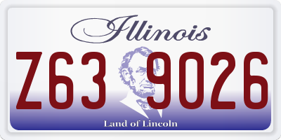 IL license plate Z639026