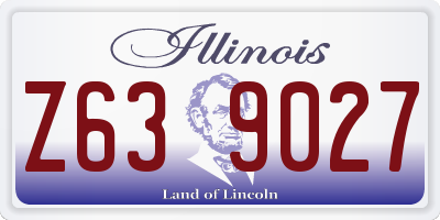 IL license plate Z639027