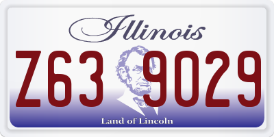 IL license plate Z639029