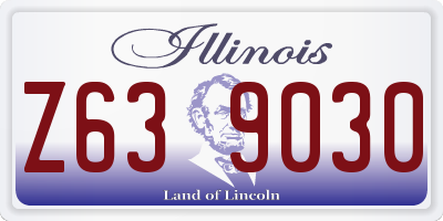 IL license plate Z639030