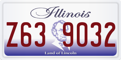 IL license plate Z639032