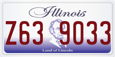 IL license plate Z639033