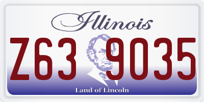 IL license plate Z639035