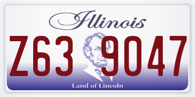 IL license plate Z639047