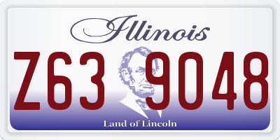 IL license plate Z639048