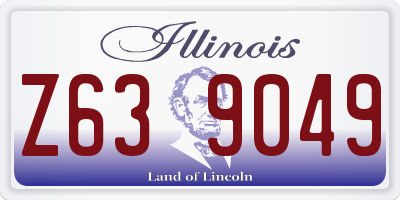 IL license plate Z639049